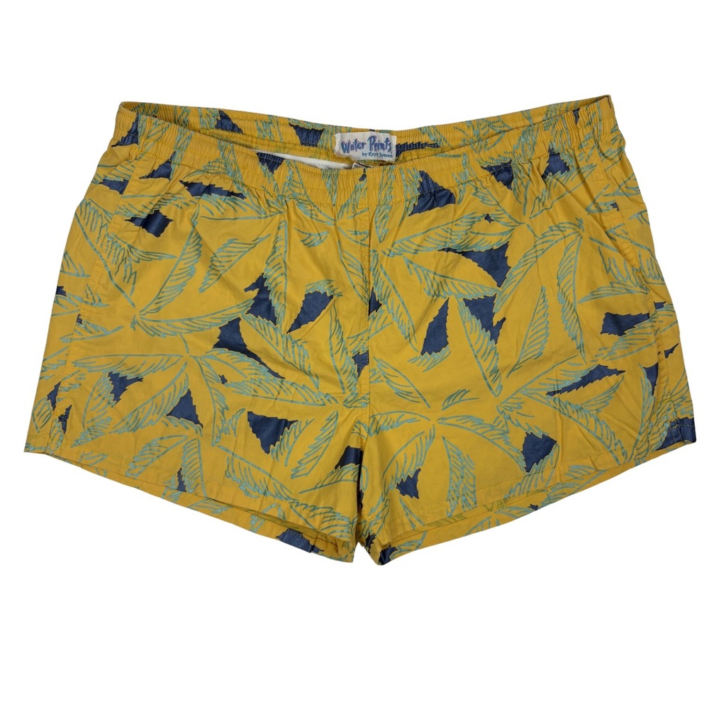 Reyn Spooner Water Prints Vintage Men's Swim Trunks Size L Made in Japan 70s 80s